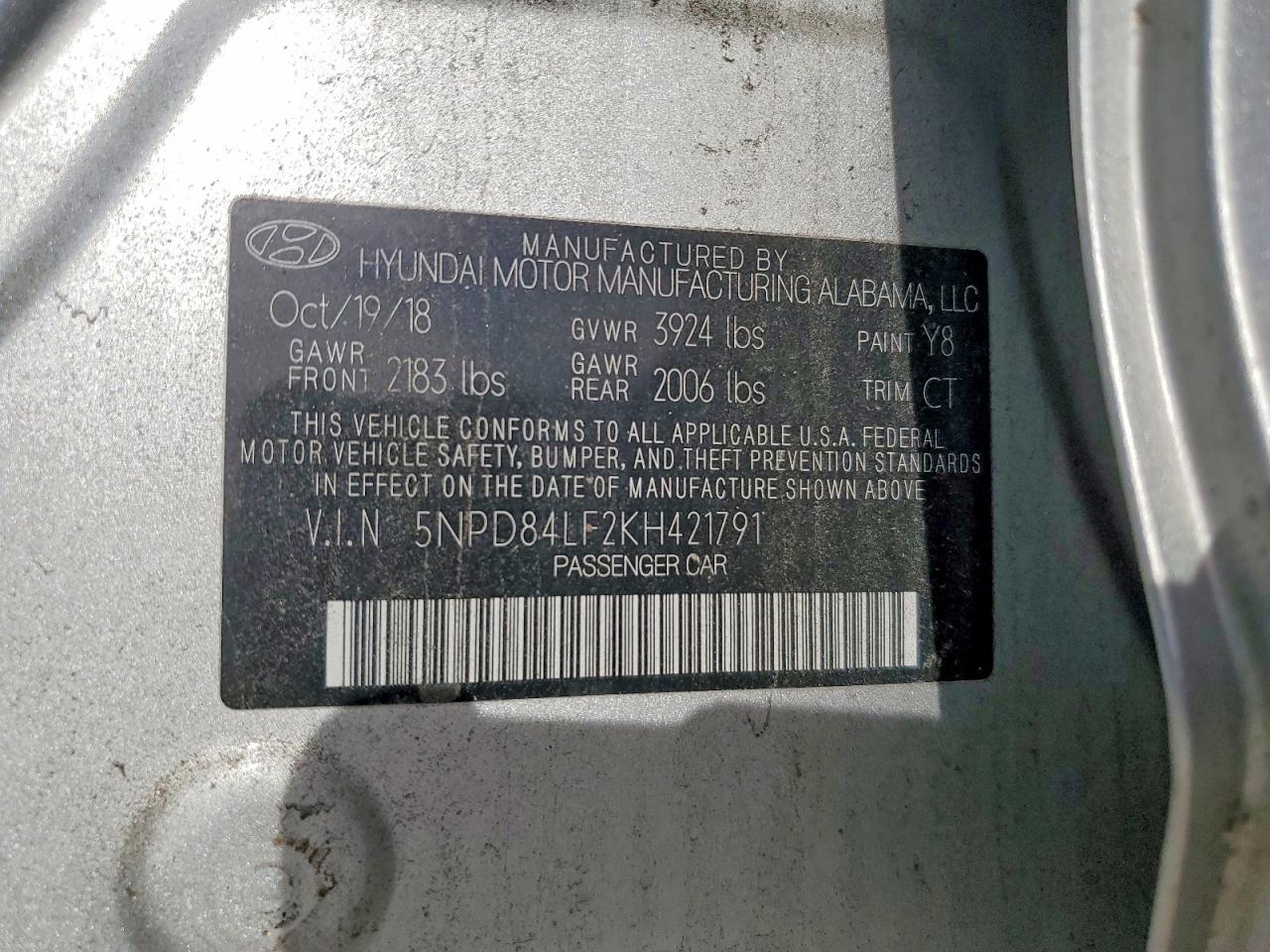 2019 HYUNDAI ELANTRA SEL photo 12