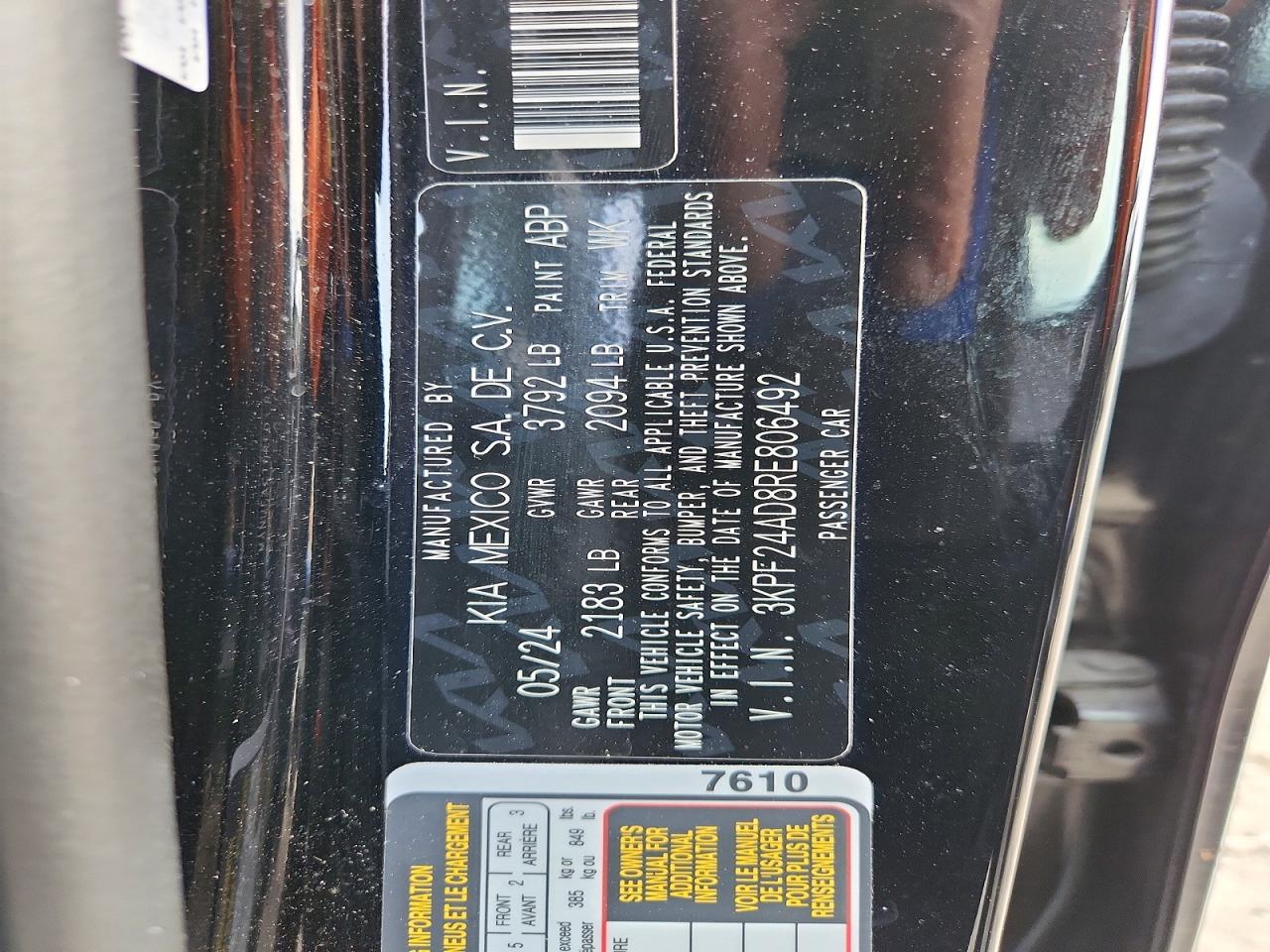 2024 KIA FORTE photo 23