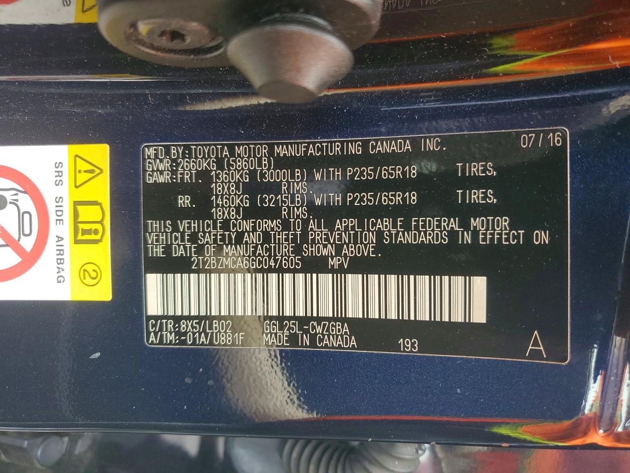 2016 LEXUS RX 350 BASE photo 34