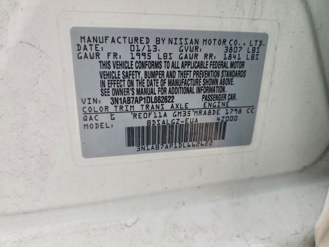 2013 NISSAN SENTRA S photo 23