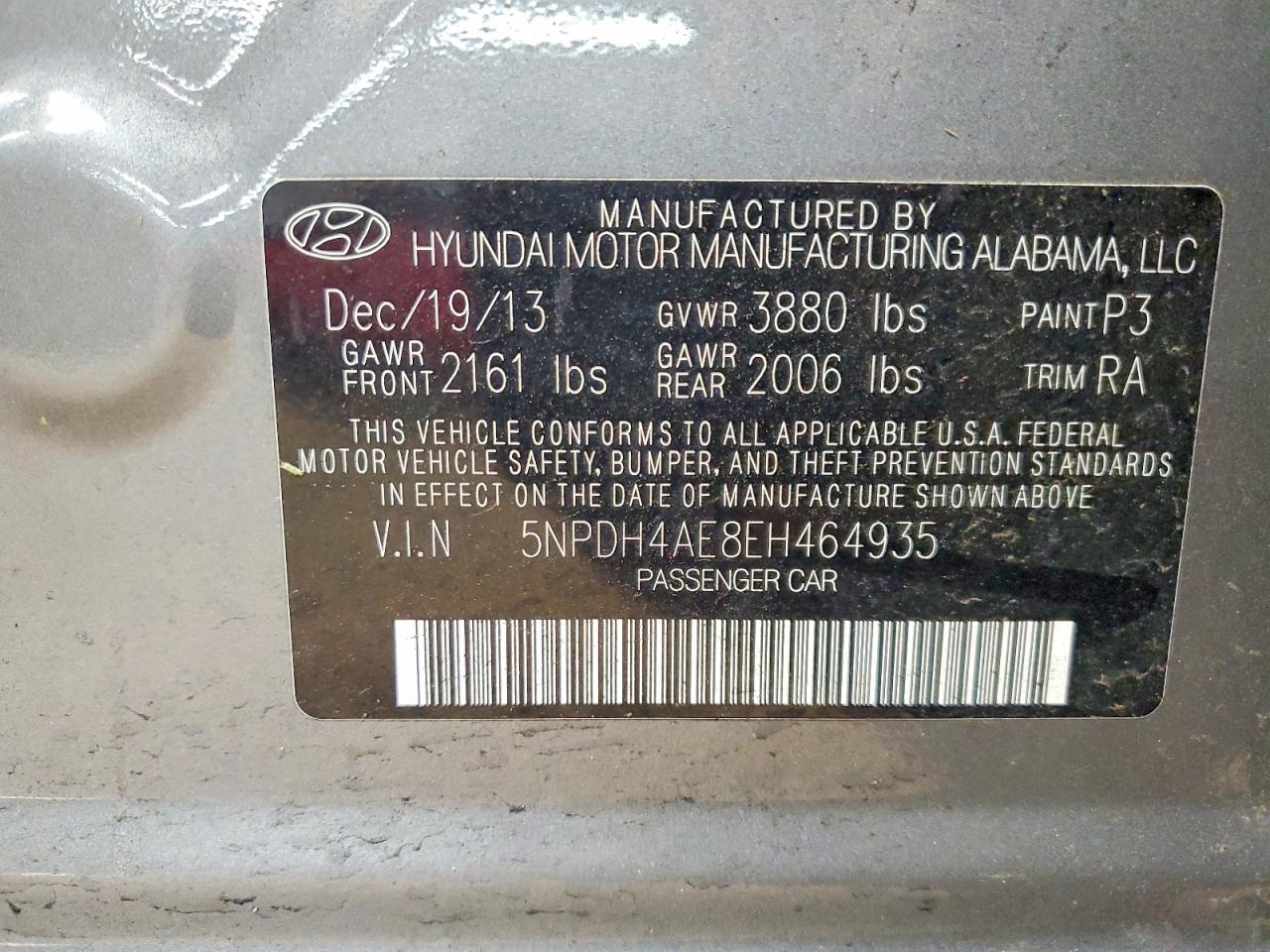 2014 HYUNDAI ELANTRA photo 23