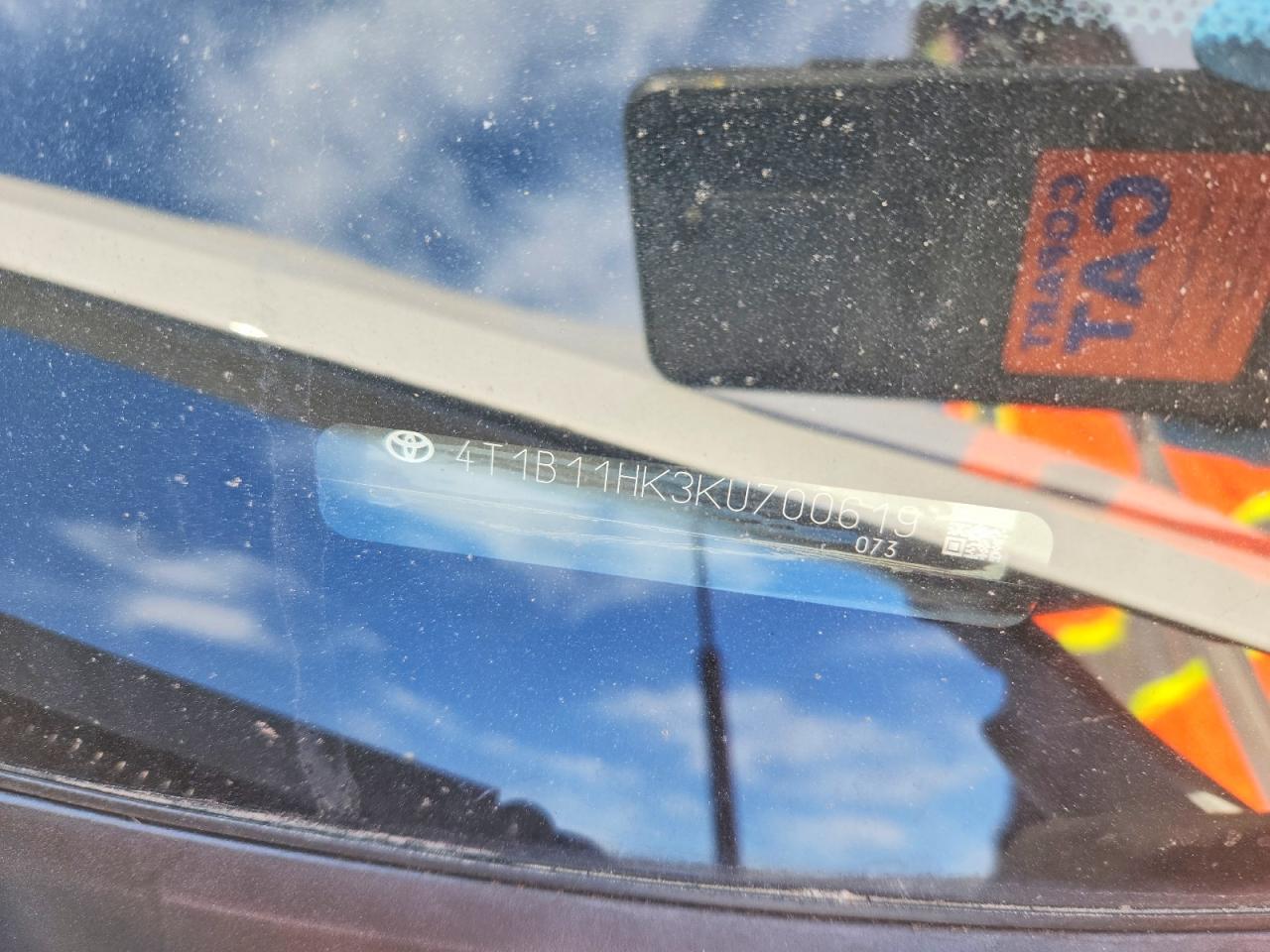 2019 TOYOTA CAMRY L photo 12