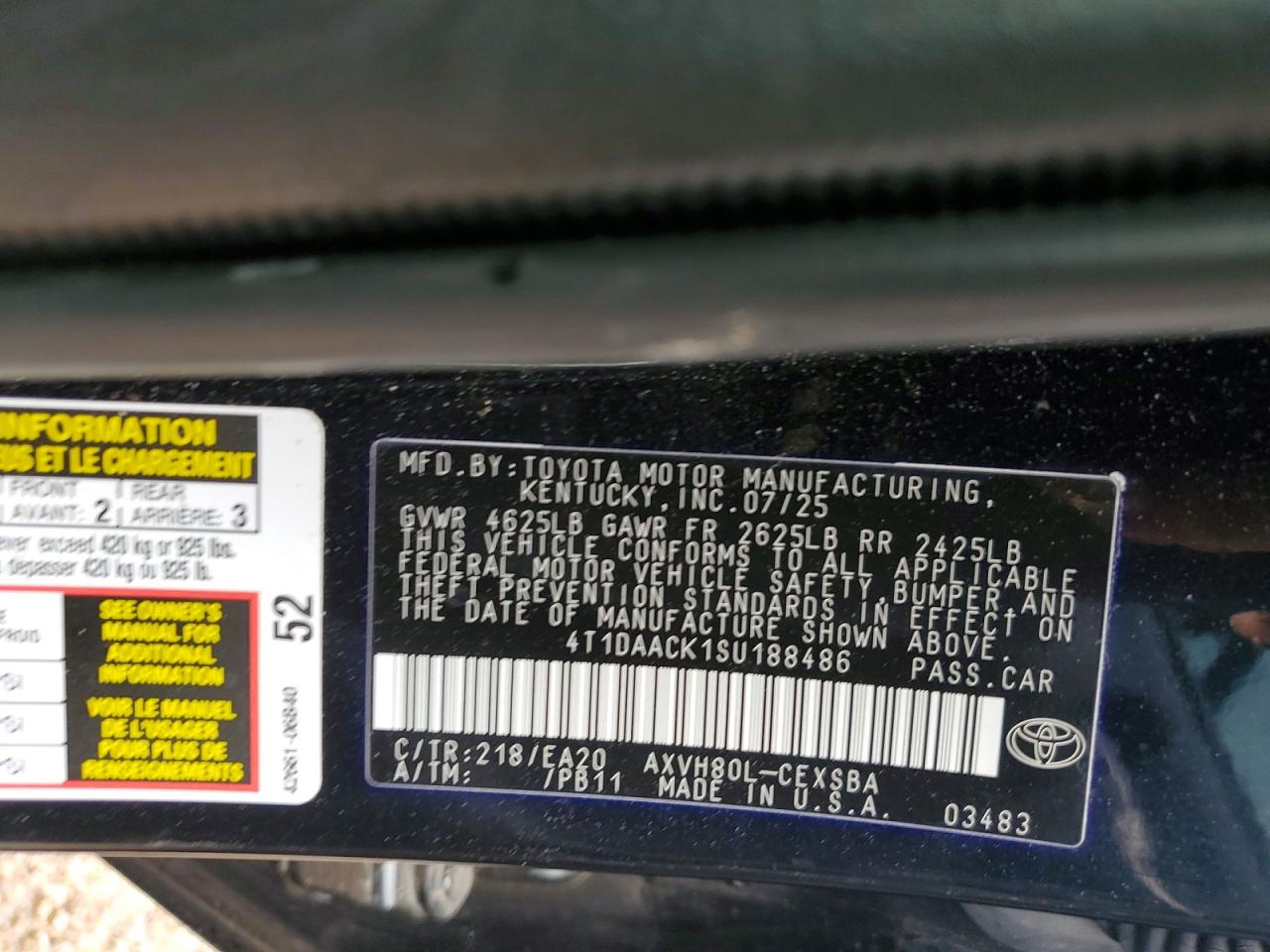 2025 TOYOTA CAMRY SE photo 37