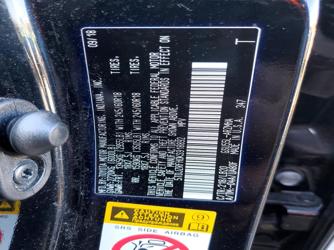 2019 TOYOTA HIGHLANDER XLE photo 25