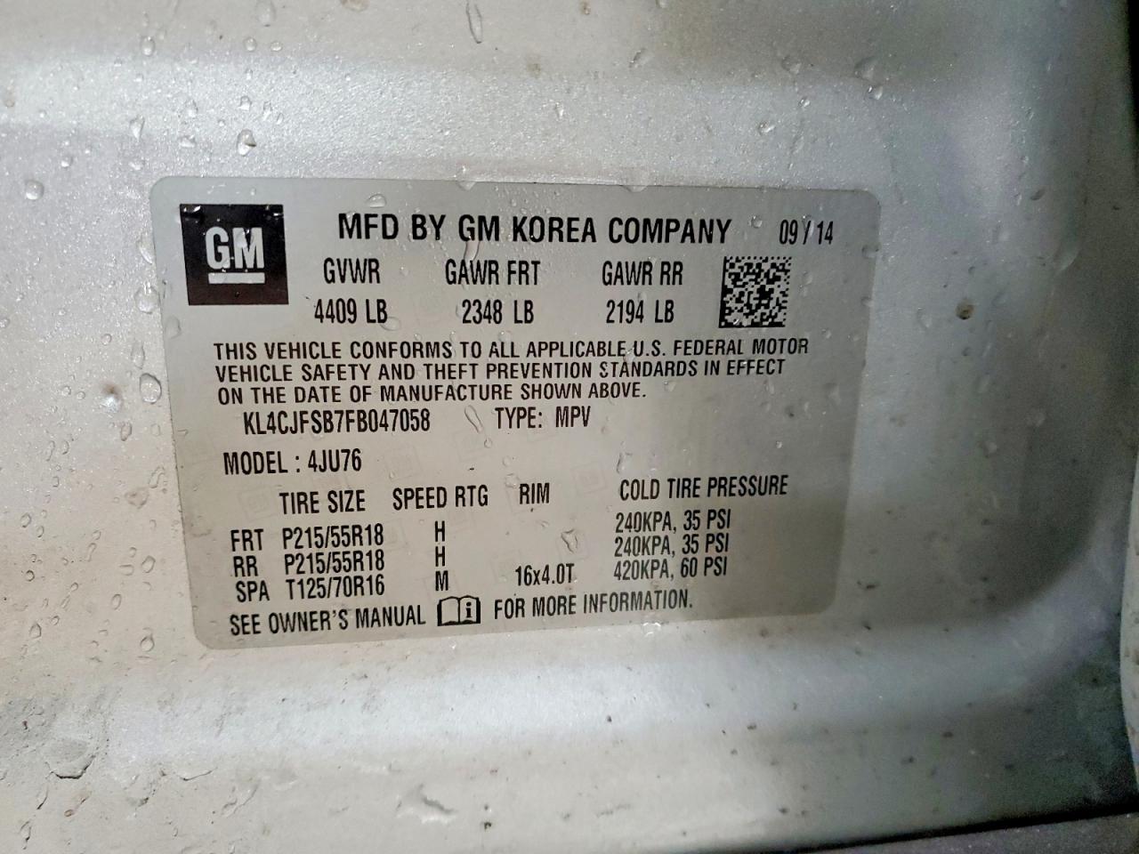 2015 BUICK ENCORE CONVENIENCE photo 23
