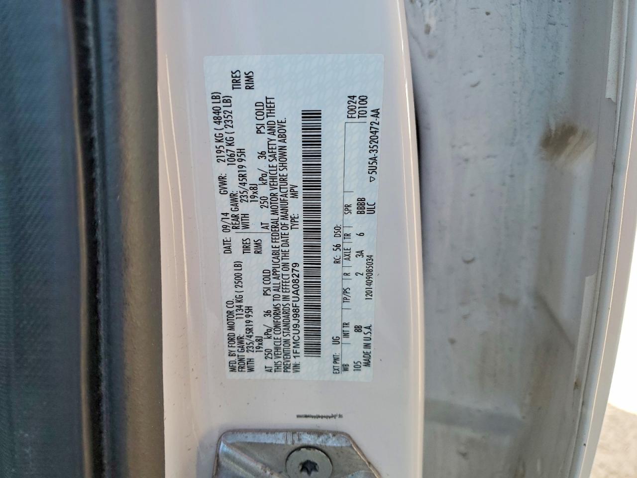 2015 FORD ESCAPE TITANIUM photo 13