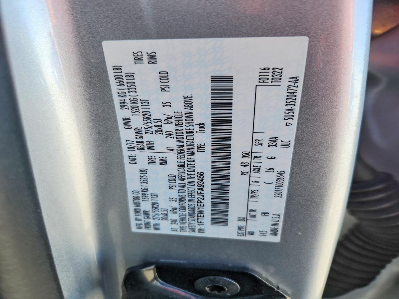 2018 FORD F150 SUPERCREW photo 37