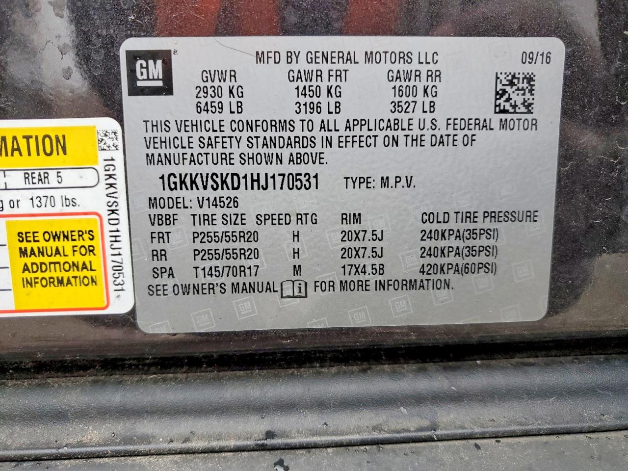 2017 GMC ACADIA LIMITED SLT-2 photo 37