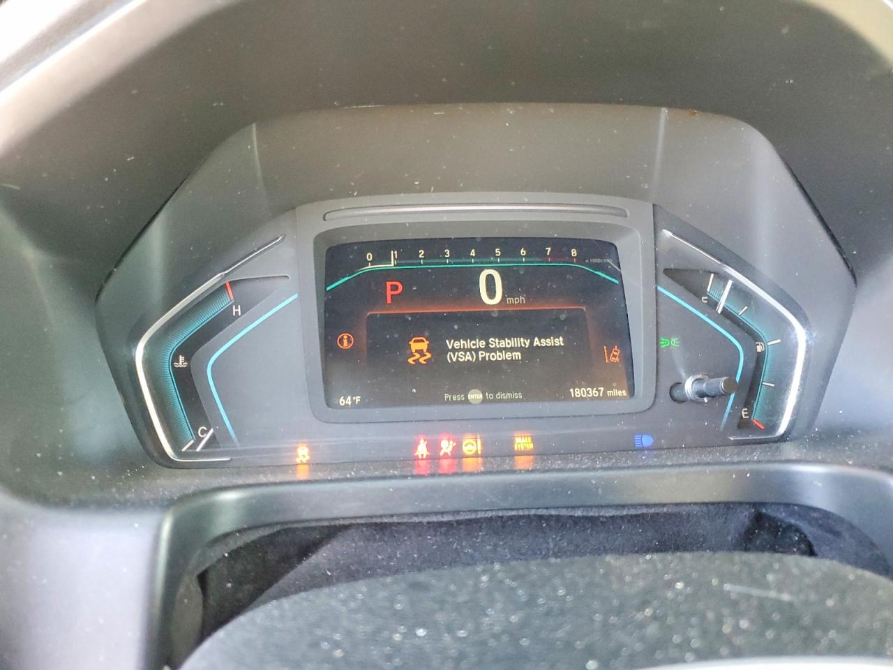 2019 HONDA ODYSSEY EXL photo 9