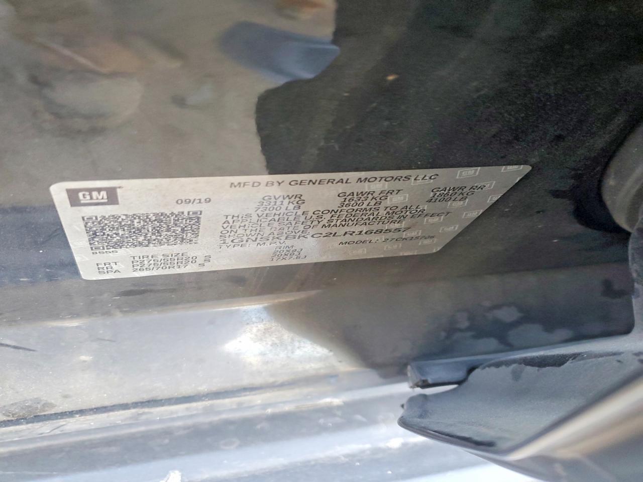 2020 CHEVROLET TAHOE K1500 LT photo 14