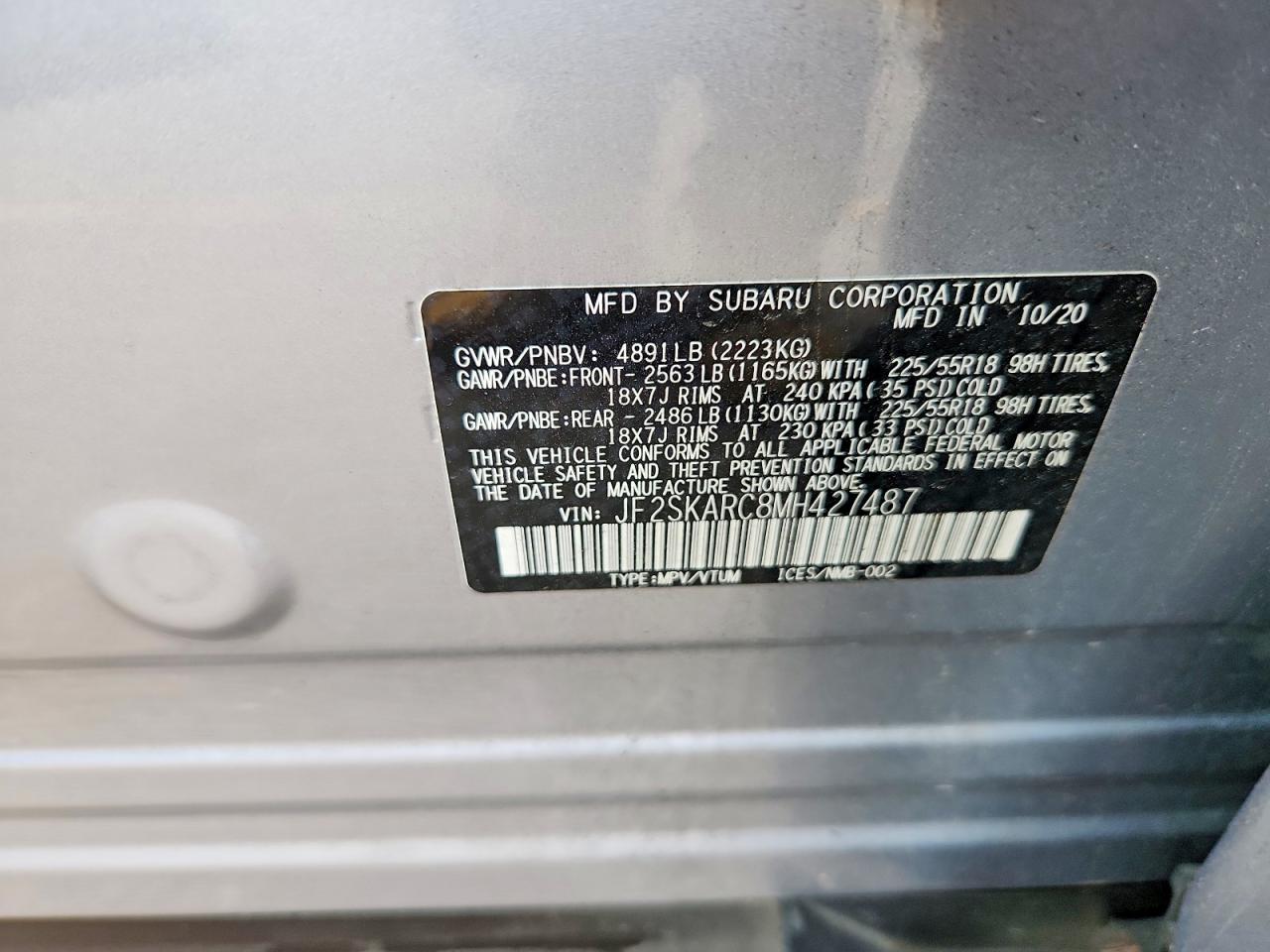 2021 SUBARU FORESTER SPORT photo 13