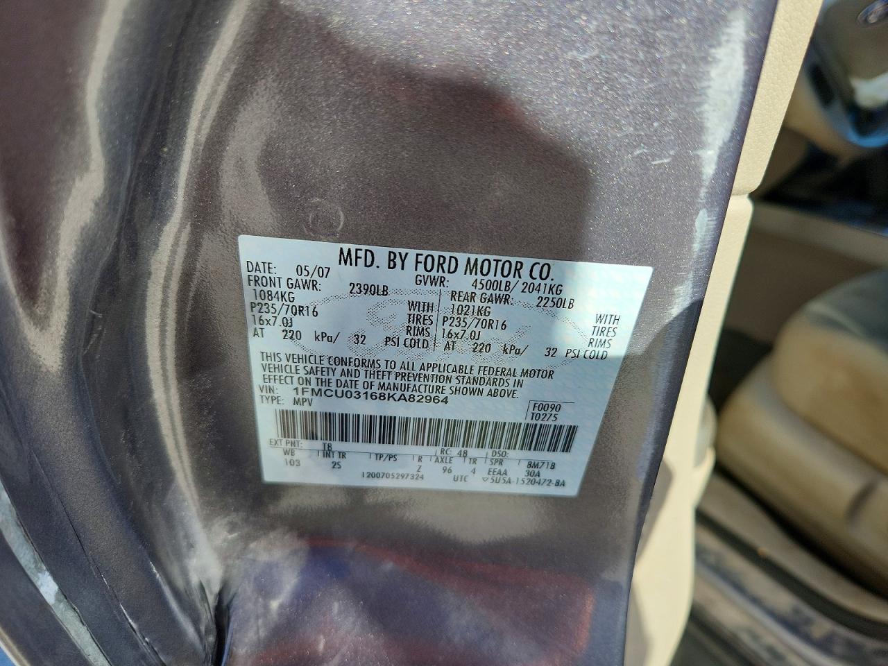 2008 FORD ESCAPE XLT photo 25