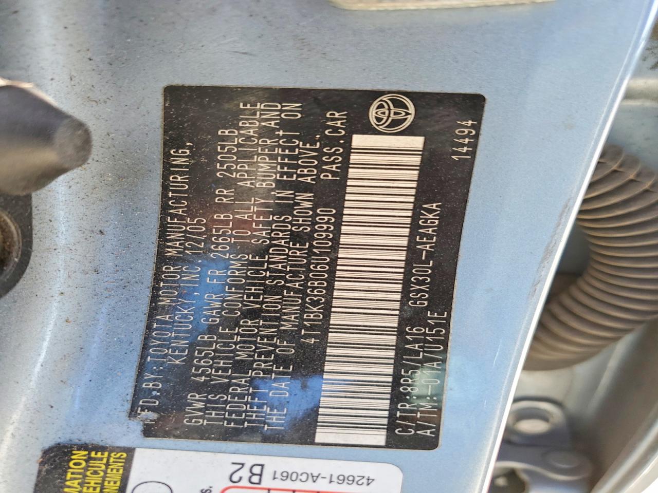 2006 TOYOTA AVALON XL photo 25