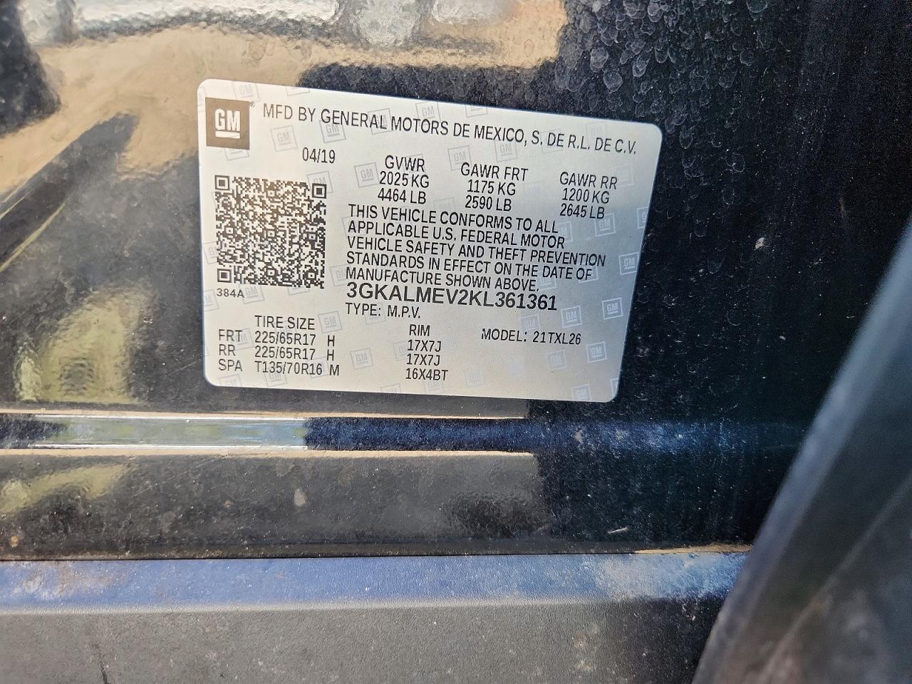 2019 GMC TERRAIN SLE photo 13
