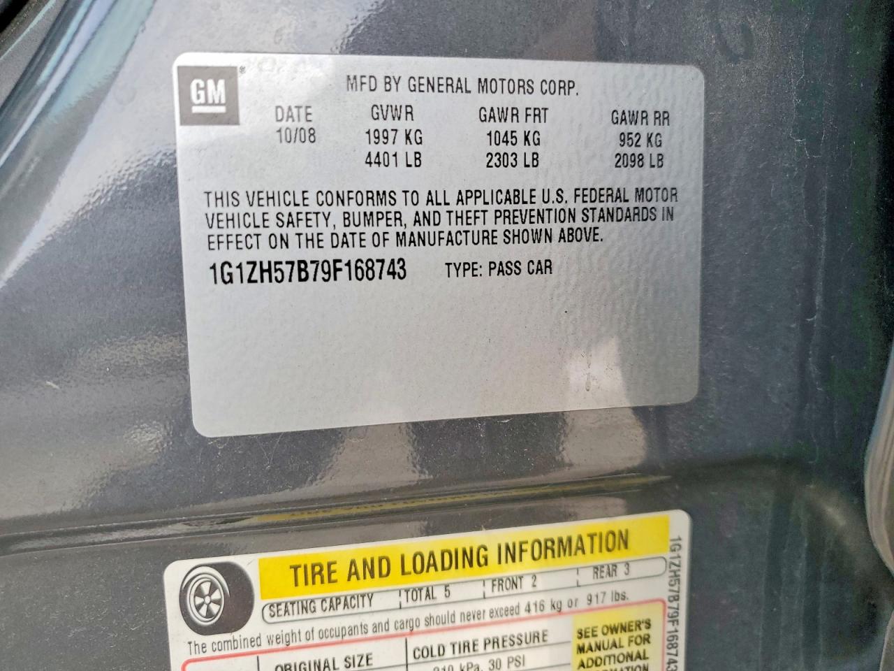 2009 CHEVROLET MALIBU 1LT photo 12