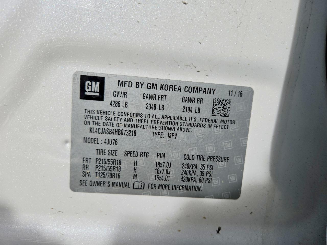 2017 BUICK ENCORE PREFERRED photo 13
