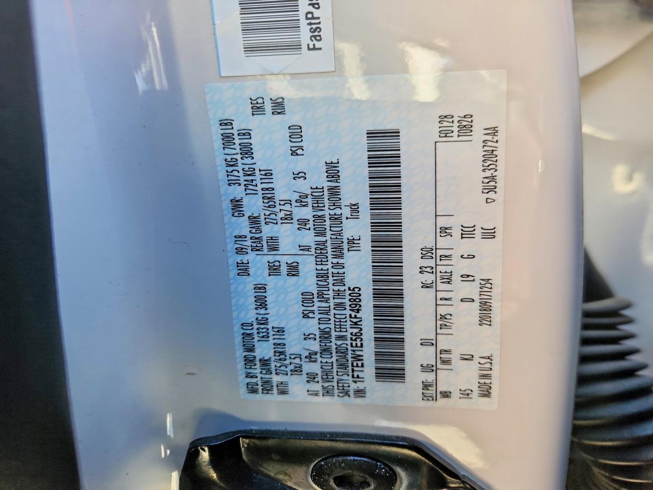 2018 FORD F150 SUPERCREW photo 37