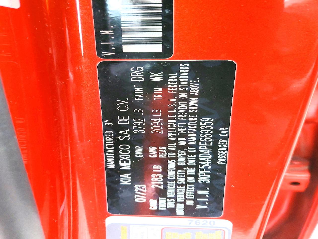 2023 KIA FORTE GT LINE photo 12