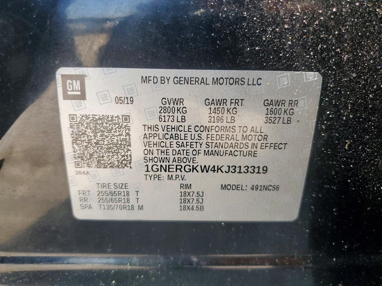 2019 CHEVROLET TRAVERSE LT photo 14