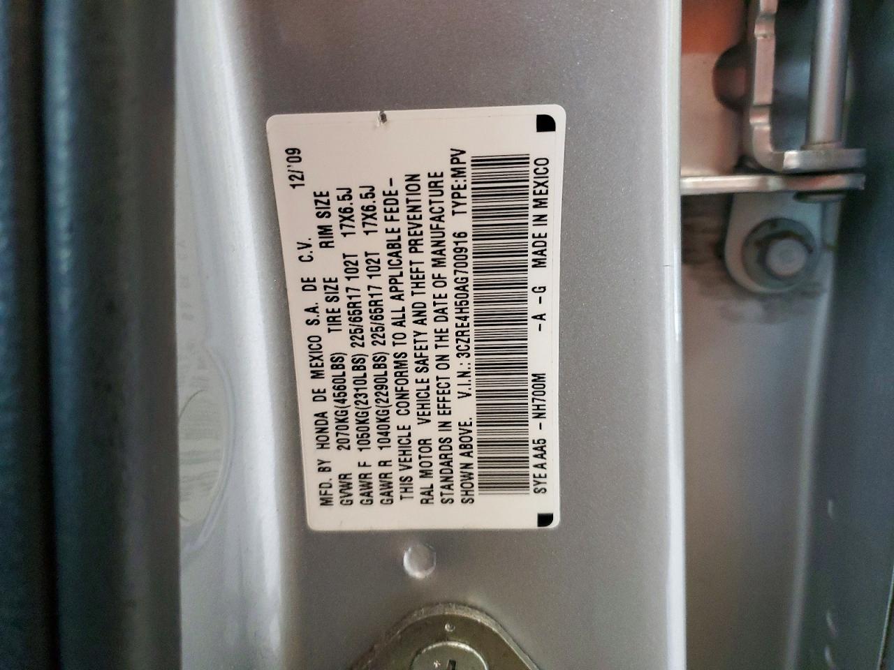 2010 HONDA CR-V EX photo 27
