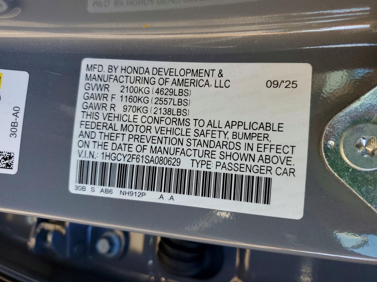 2025 HONDA ACCORD HYBRID EXL photo 12