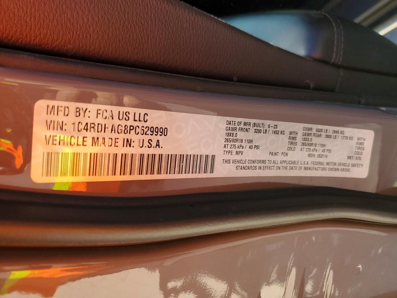 2023 DODGE DURANGO SXT photo 25