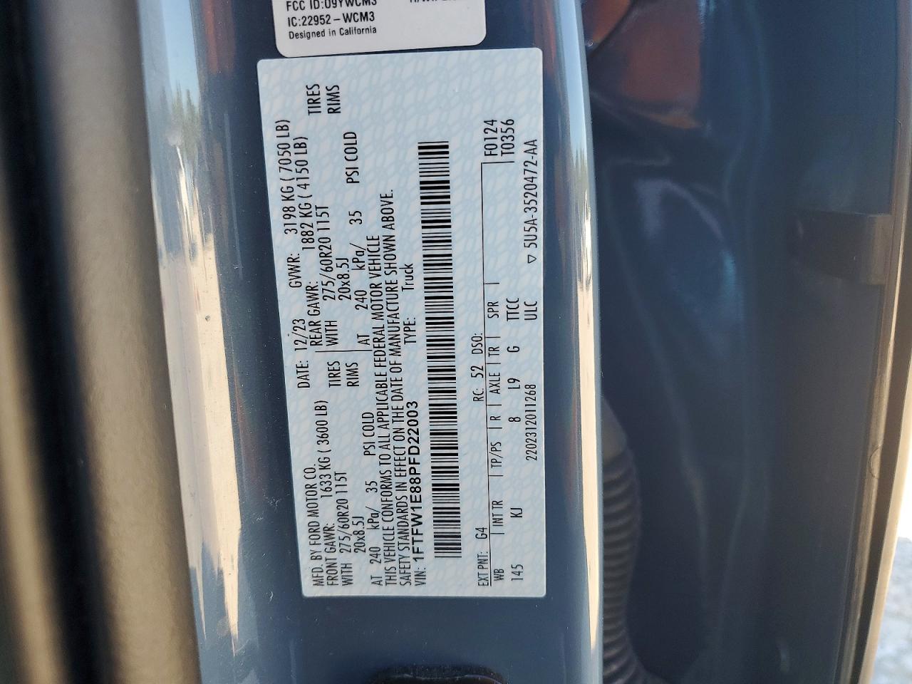 2023 FORD F150 SUPERCREW photo 23