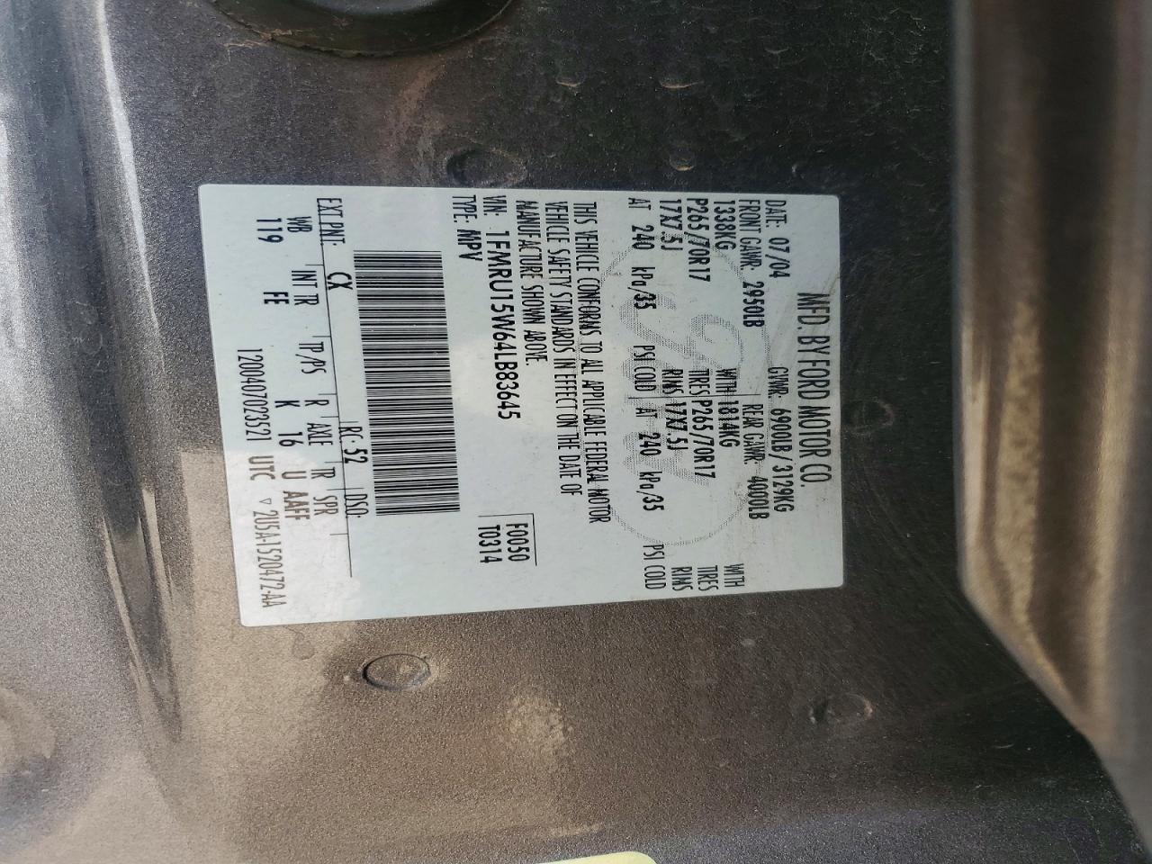 2004 FORD EXPEDITION XLT photo 25