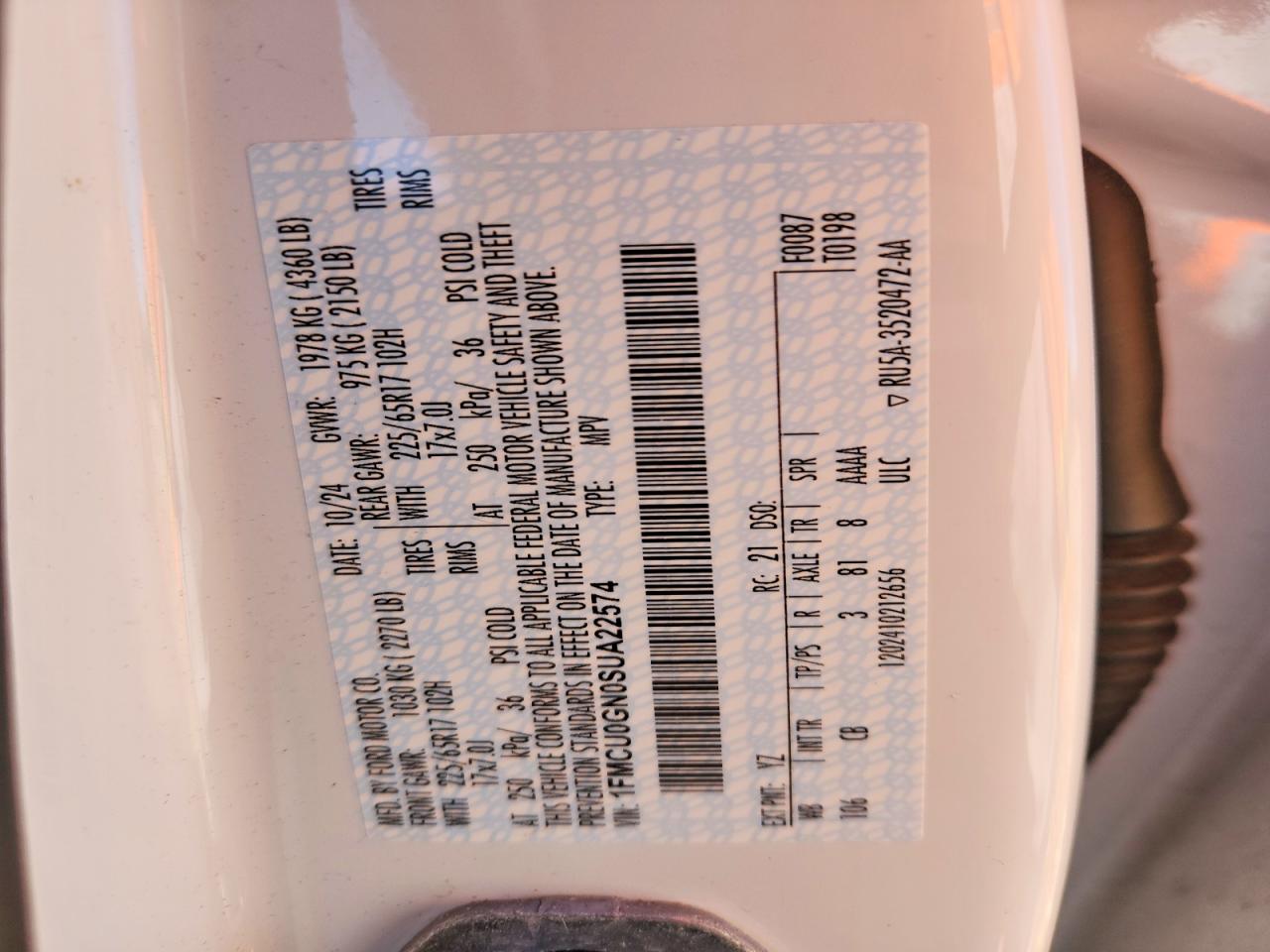 2025 FORD ESCAPE ACTIVE photo 13