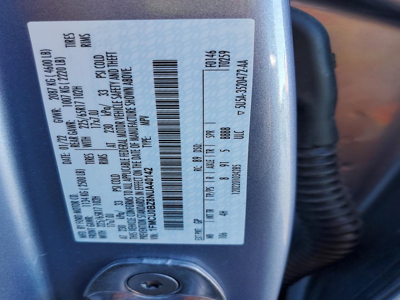 2022 FORD ESCAPE SE photo 25