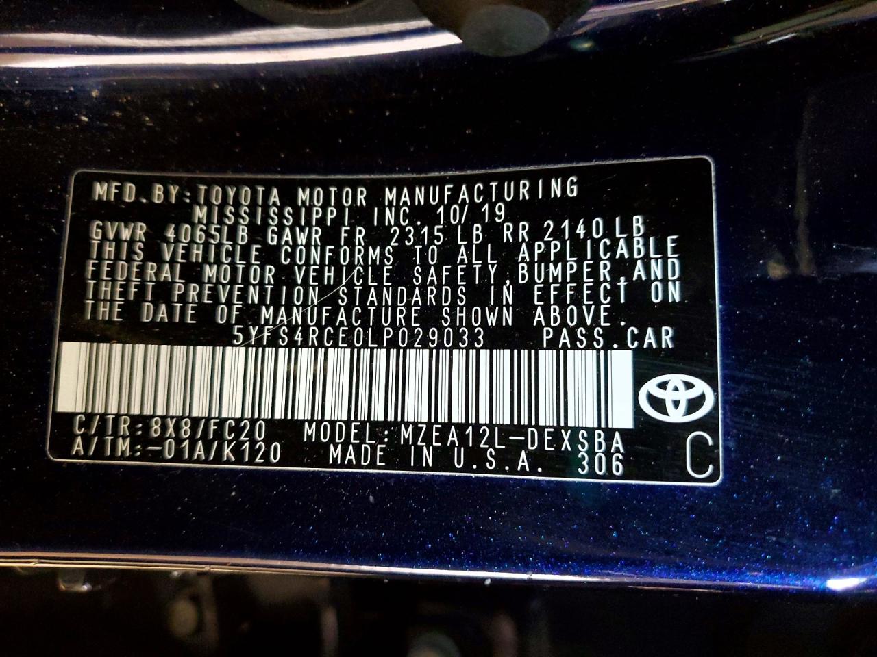 2020 TOYOTA COROLLA SE photo 23