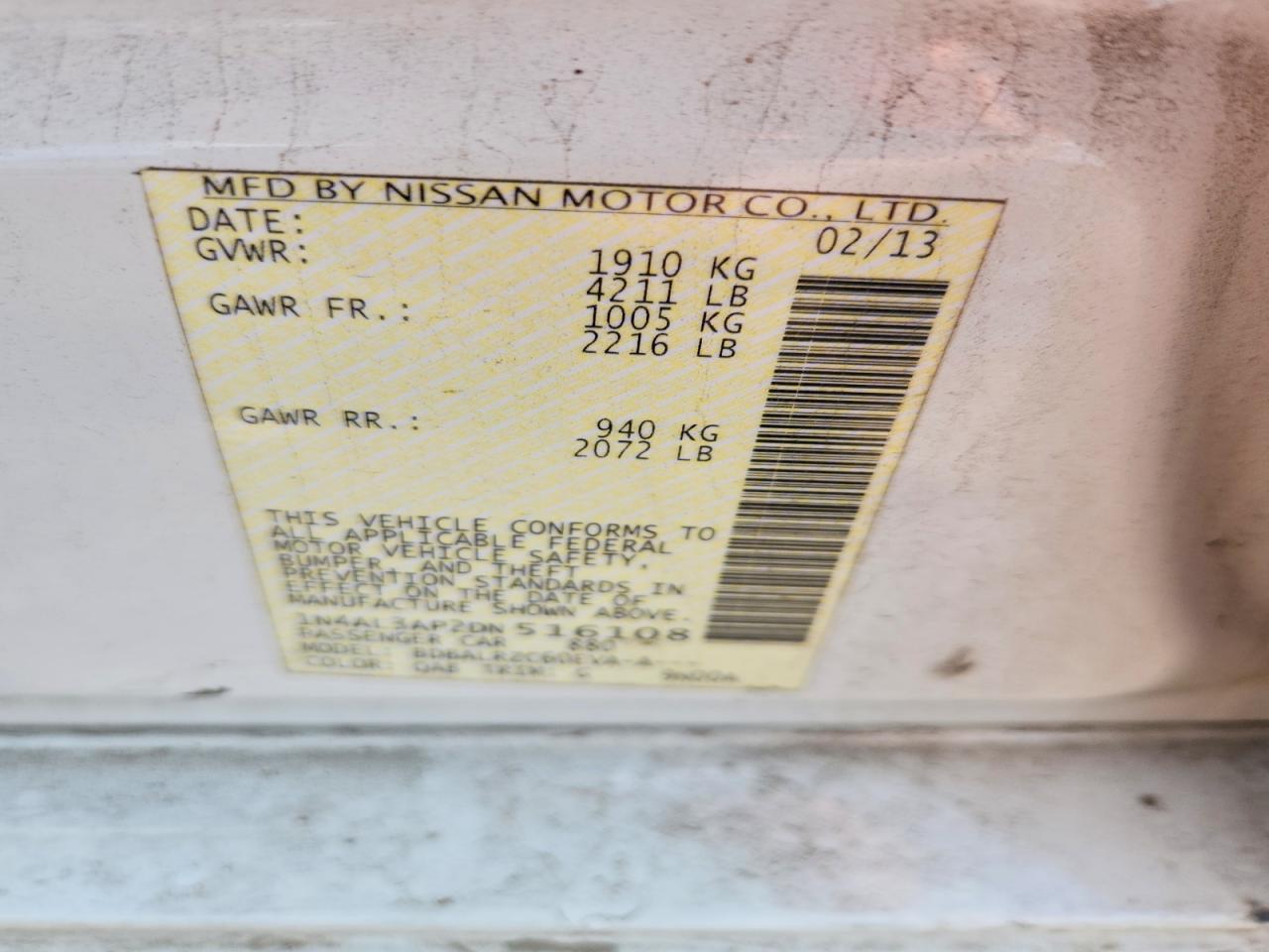 2013 NISSAN ALTIMA 2.5 photo 34