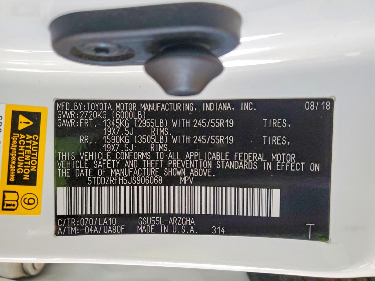 2018 TOYOTA HIGHLANDER LIMITED photo 34