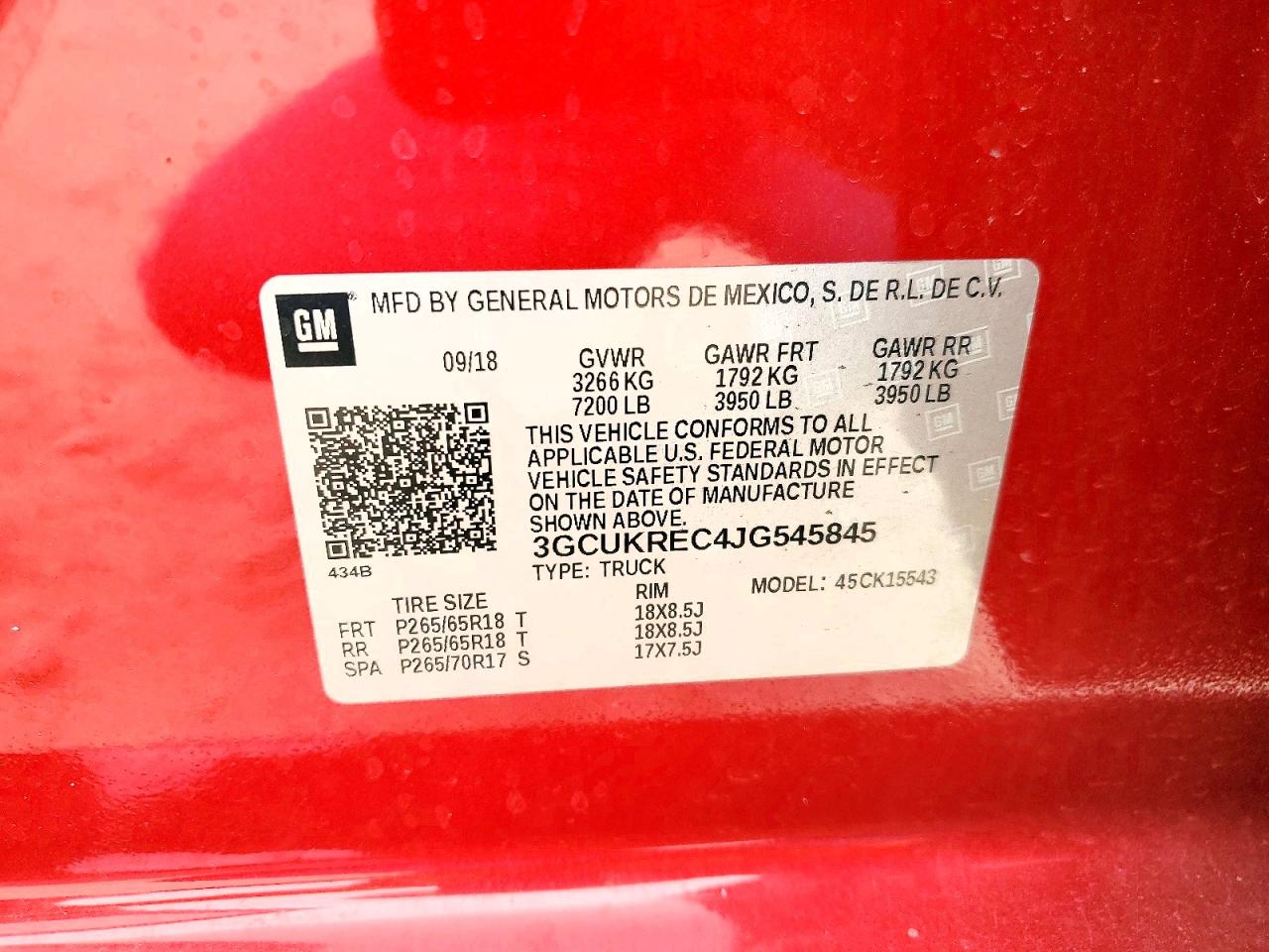 2018 CHEVROLET SILVERADO K1500 LT photo 23