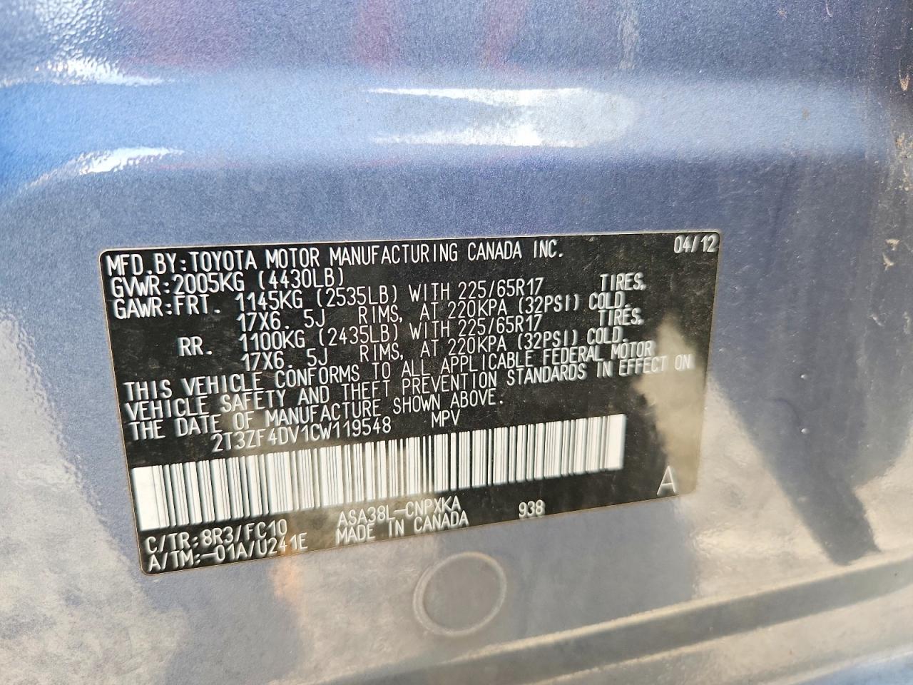 2012 TOYOTA RAV4 photo 25