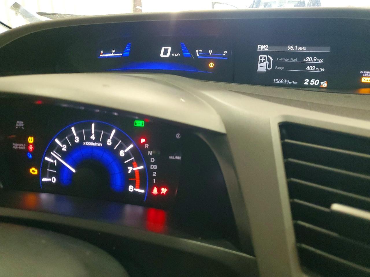 2012 HONDA CIVIC LX photo 9