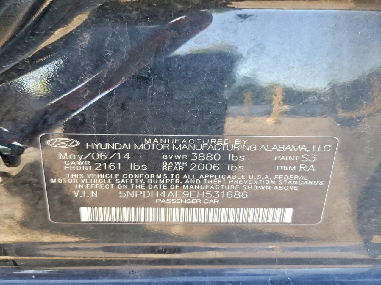 2014 HYUNDAI ELANTRA SE photo 12