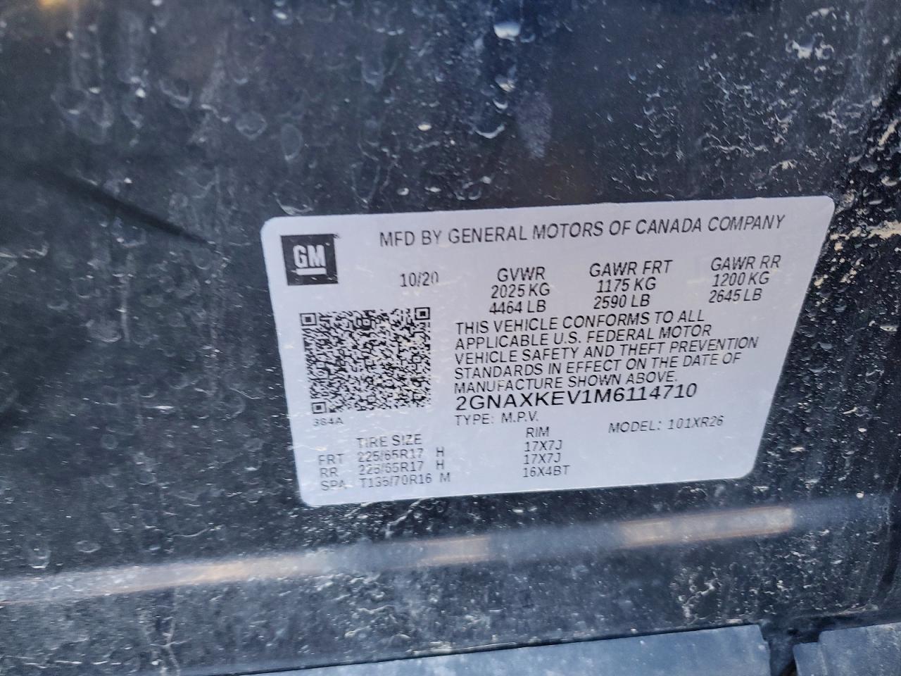 2021 CHEVROLET EQUINOX LT photo 37