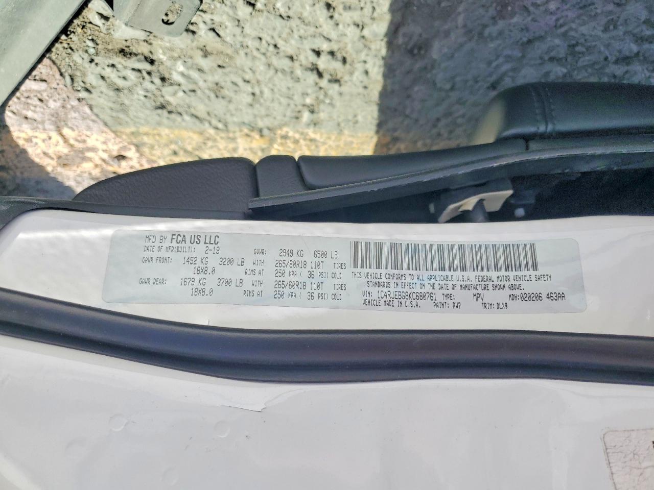 2019 JEEP GRAND CHEROKEE LIMITED photo 27