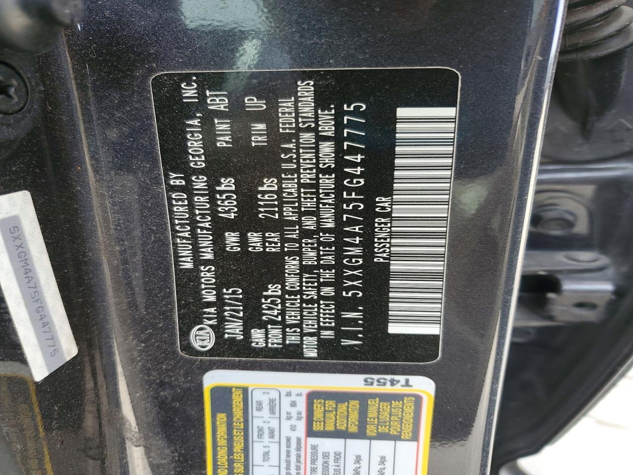 2015 KIA OPTIMA LX photo 12