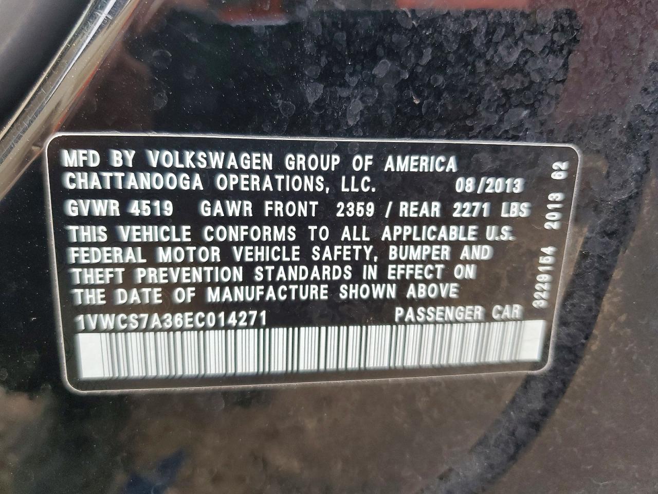 2014 VOLKSWAGEN PASSAT SEL photo 23