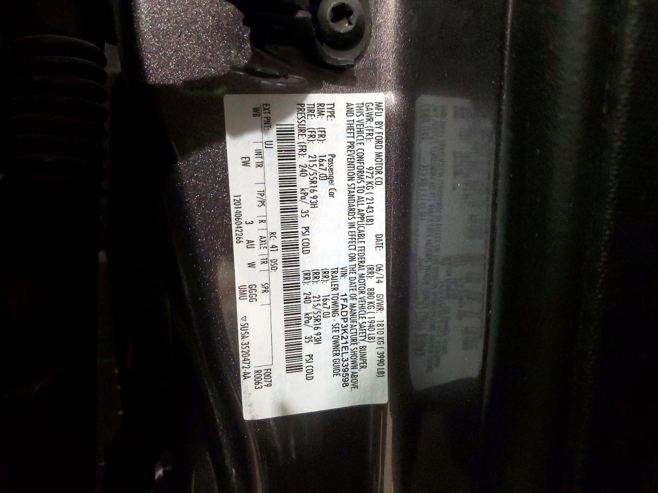2014 FORD FOCUS SE photo 13