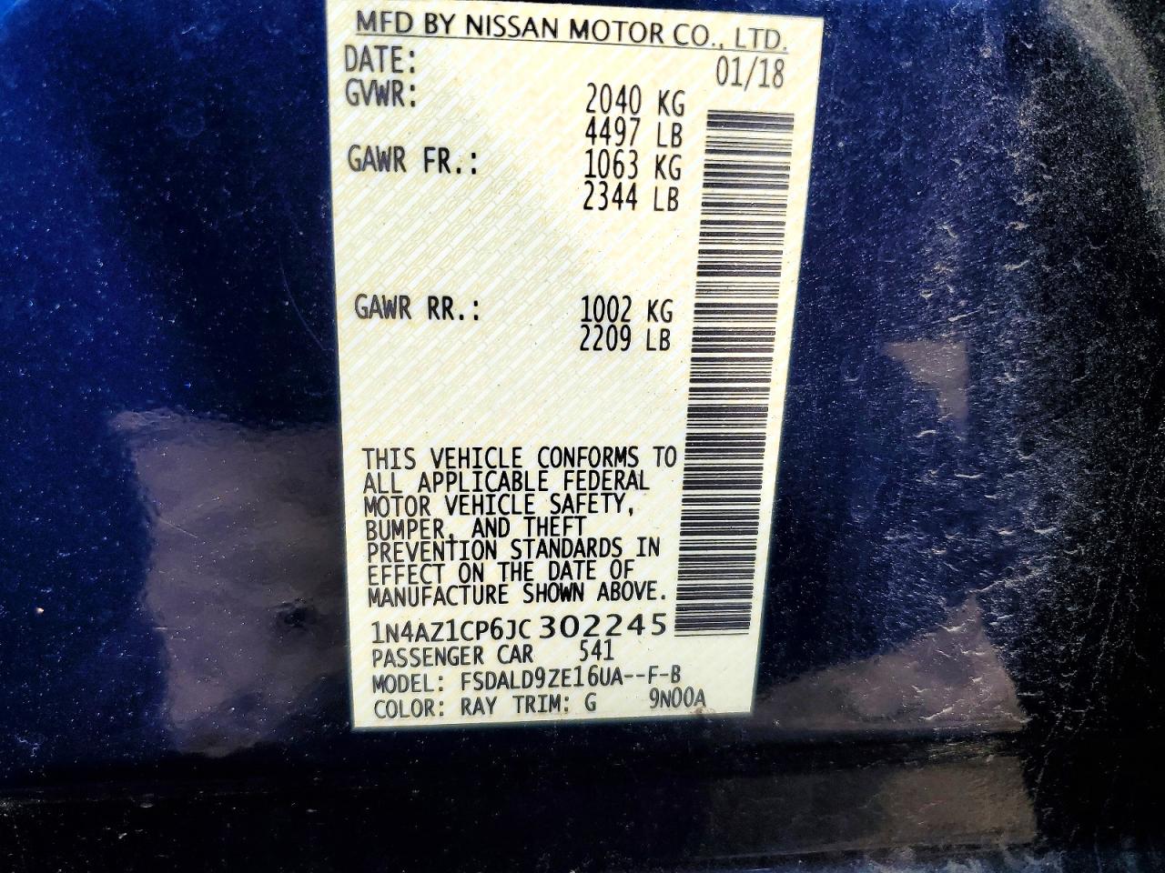 2018 NISSAN LEAF SV photo 23