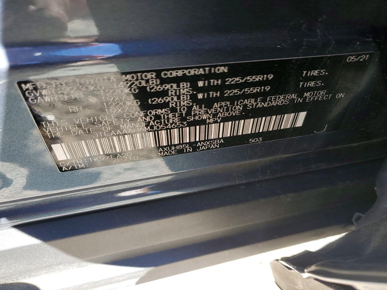2021 TOYOTA VENZA LIMITED photo 24
