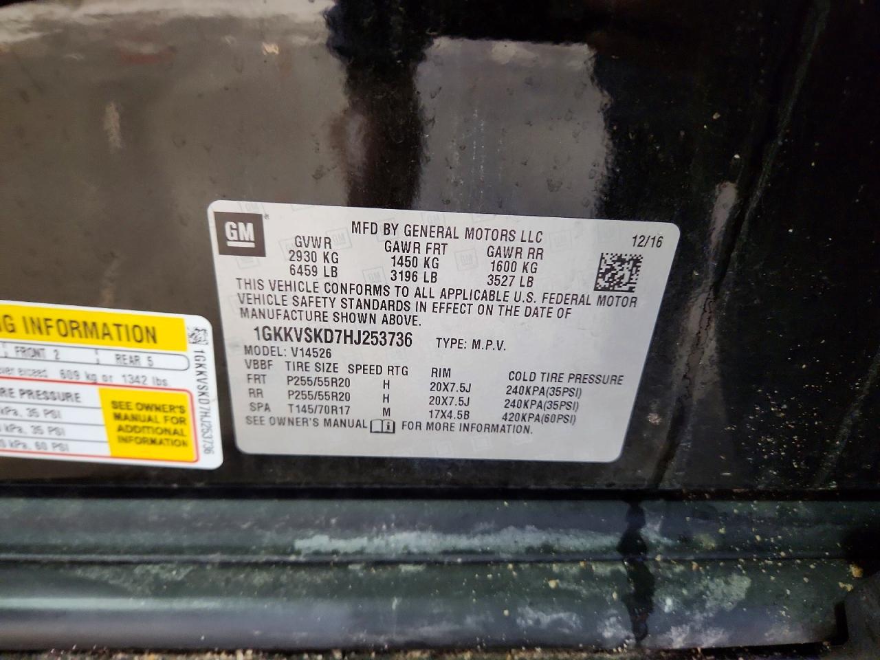 2017 GMC ACADIA LIMITED SLT-2 photo 13