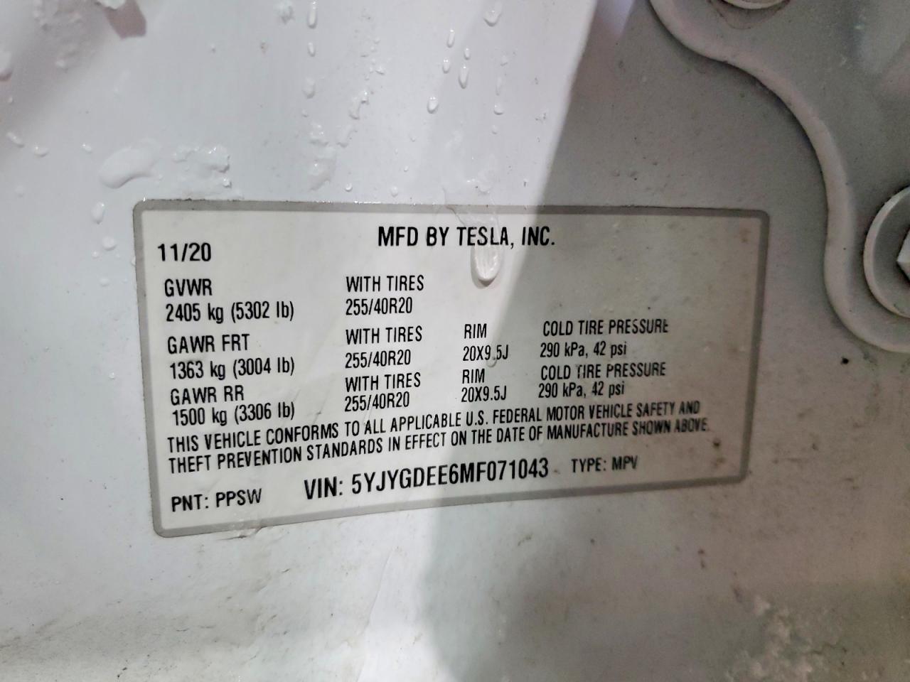 2021 TESLA MODEL Y photo 23