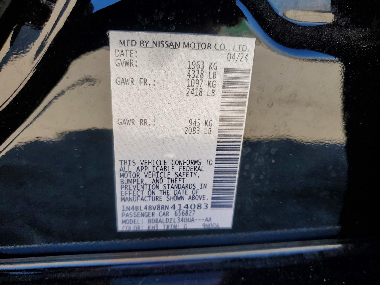 2024 NISSAN ALTIMA 2.5 S photo 23