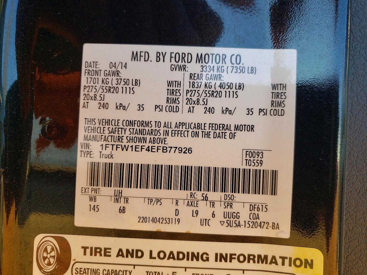 2014 FORD F150 SUPERCREW photo 23