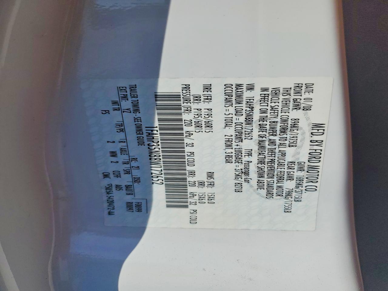 2008 FORD FOCUS SE photo 12