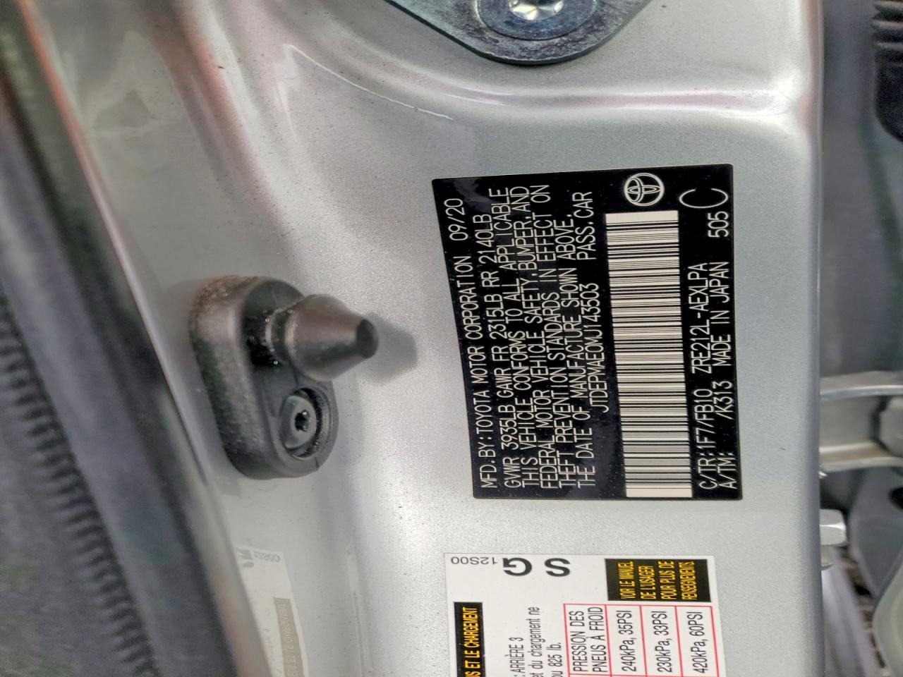 2021 TOYOTA COROLLA LE photo 23